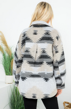 Load image into Gallery viewer, Whitefish Aztec Shacket
