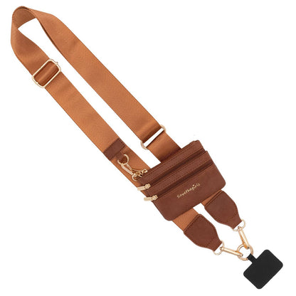 Clip & Go Phone Lanyard with Pouch - Neutral Collection