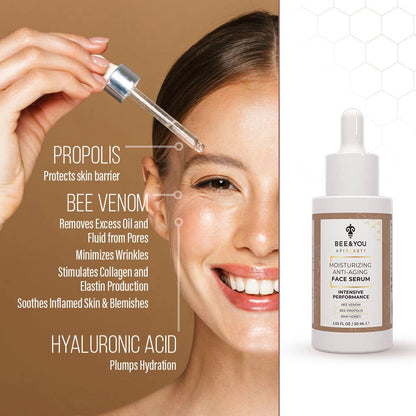 Bee & You Anti-Aging Face Serum with Bee Venom + Hyaluronic Acid