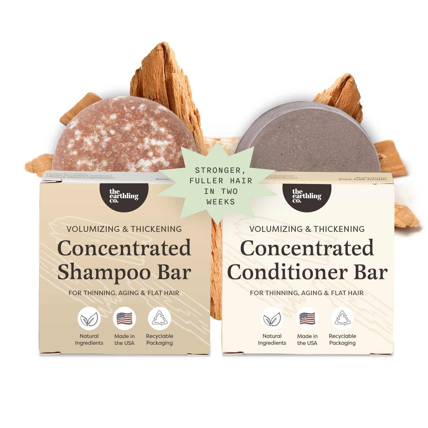 Shampoo & Conditioner Set | Volumizing | Sweet Sandalwood