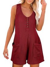 Load image into Gallery viewer, Gypsy Pocketed Sleeveless Romper
