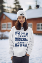 Load image into Gallery viewer, Montana Christmas Crewneck Sweatshirt
