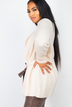 Load image into Gallery viewer, Fireside Plush Belted Cardigan
