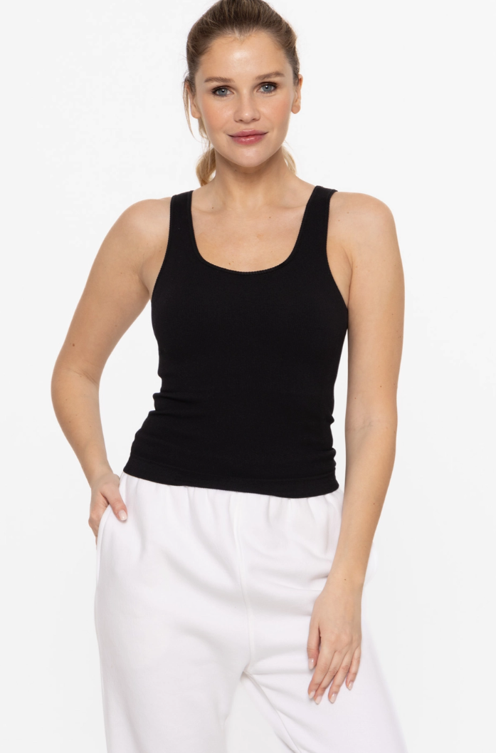 Mono B Classic Ribbed Tank