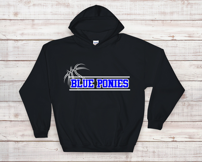 Blue Ponies Basketball Sweatshirt