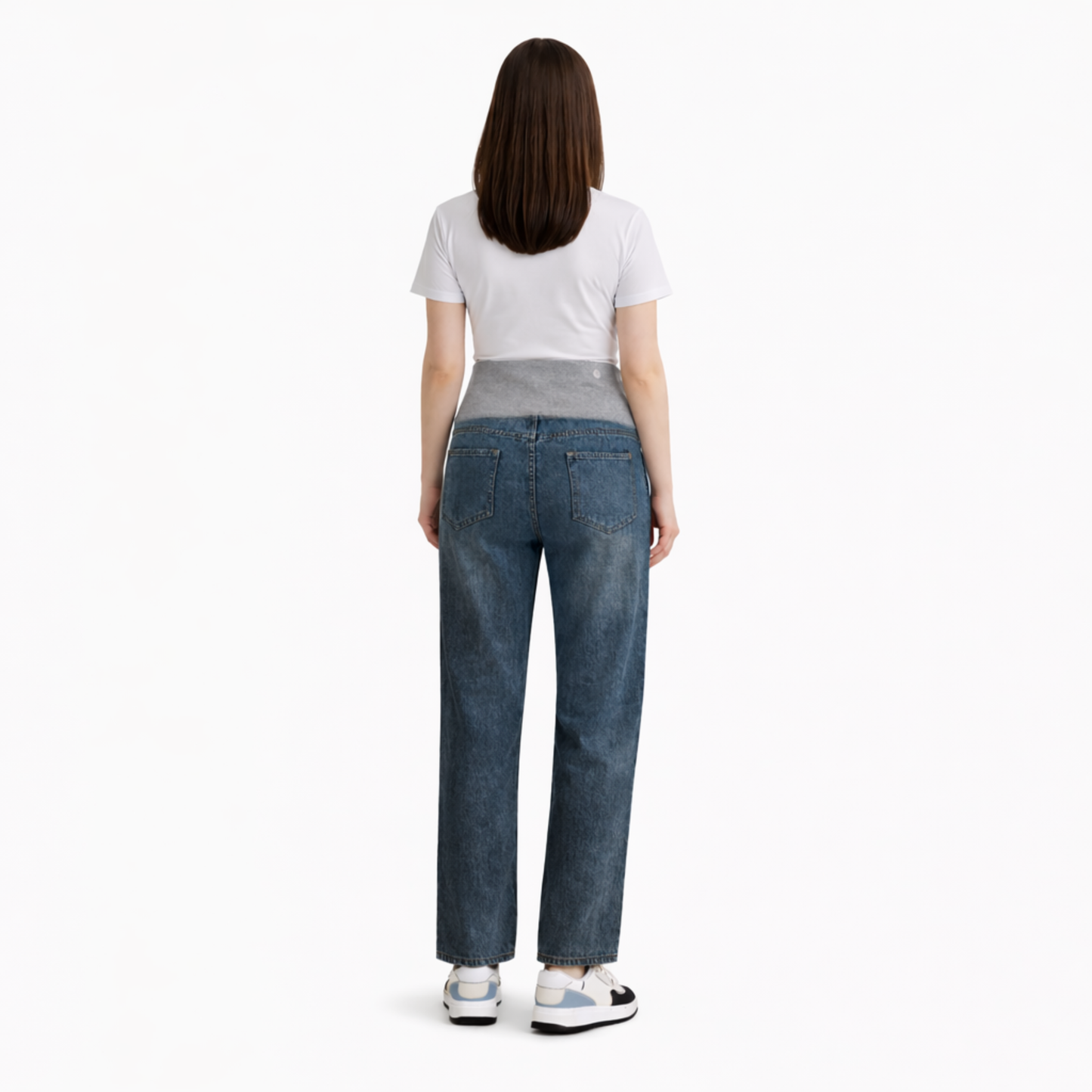 LuLu Maternity Wide Leg Denim Jeans