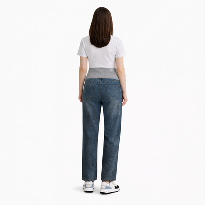LuLu Maternity Wide Leg Denim Jeans