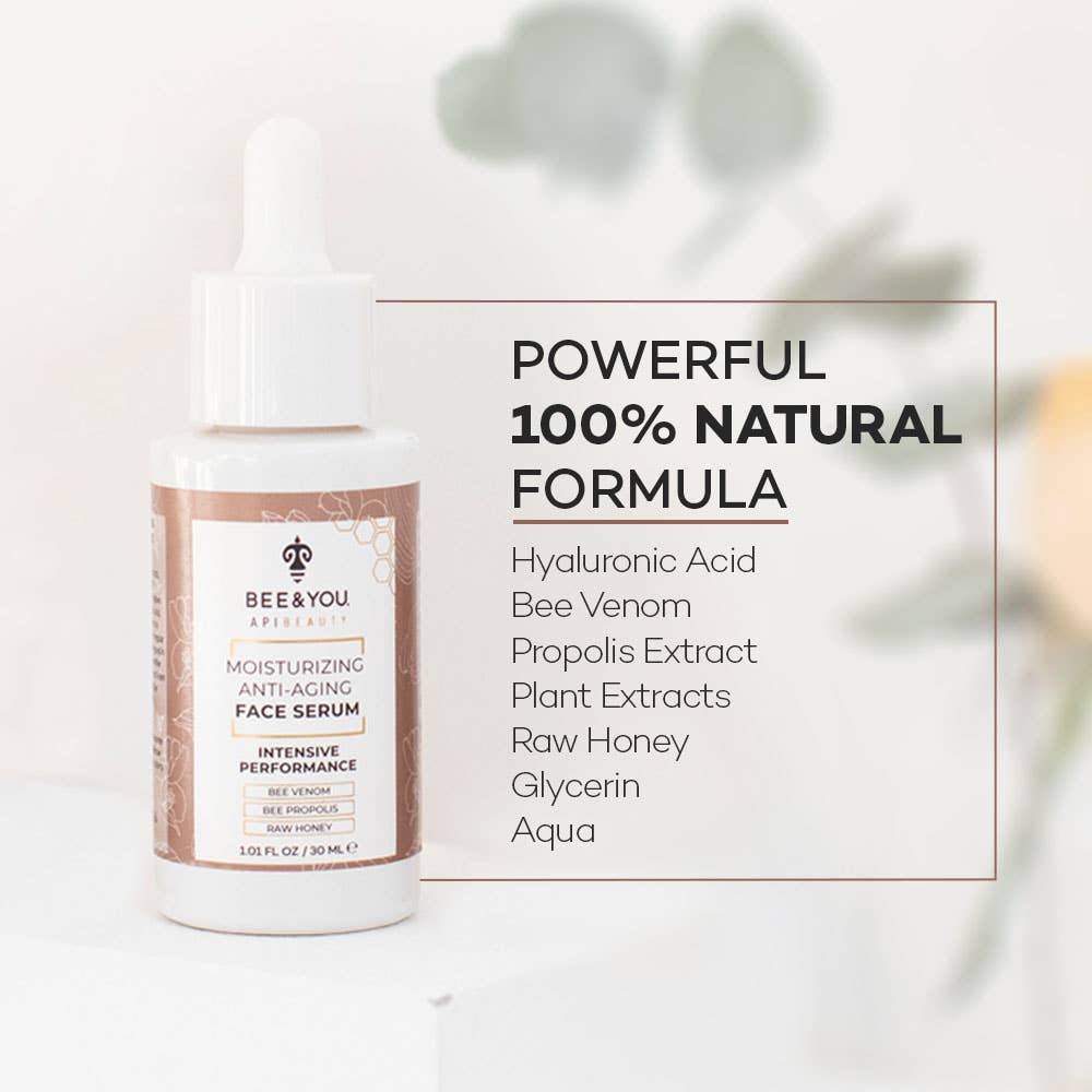 Bee & You Anti-Aging Face Serum with Bee Venom + Hyaluronic Acid
