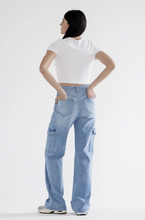 Load image into Gallery viewer, Mica High Rise Kara Cargo Jeans
