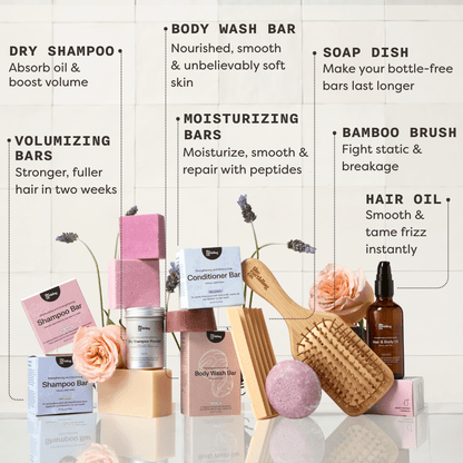 Shampoo Conditioner Set | Moisture & Strength | Rosy Jasmine