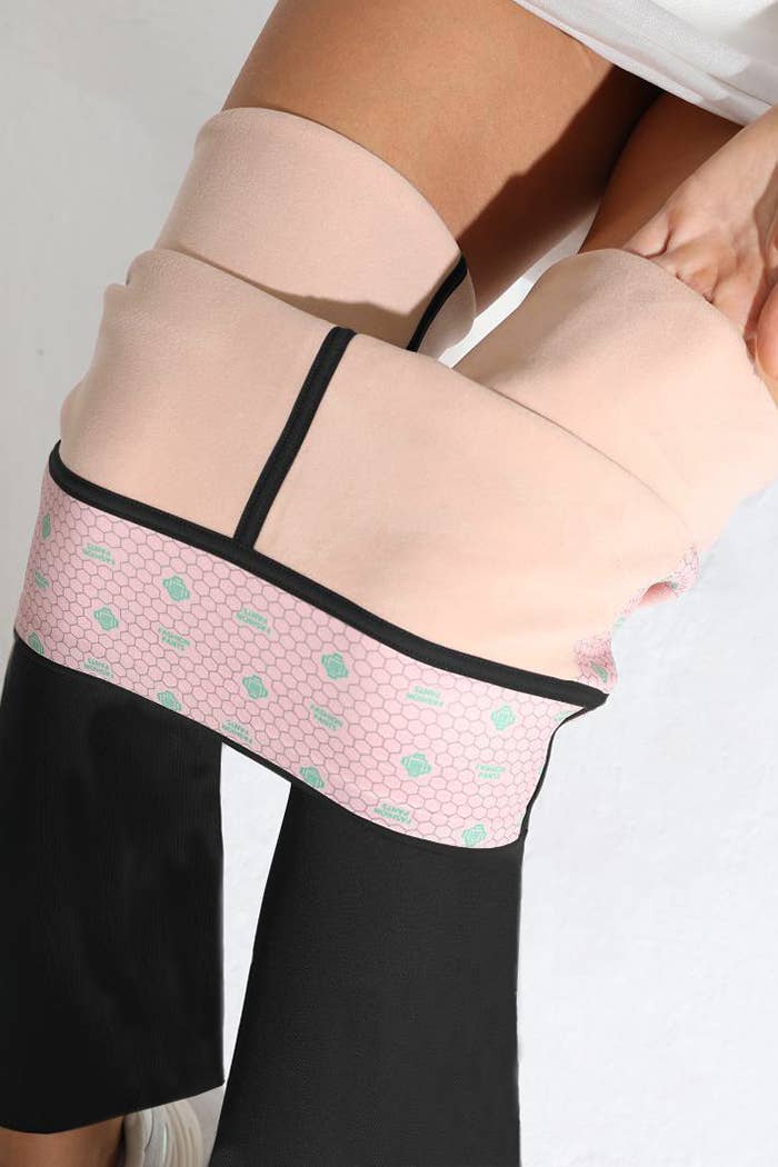 Faja Waisted Fur Lined Flare Pants