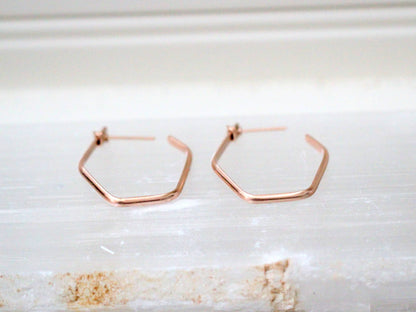 Apiary Hoops: Sterling Silver