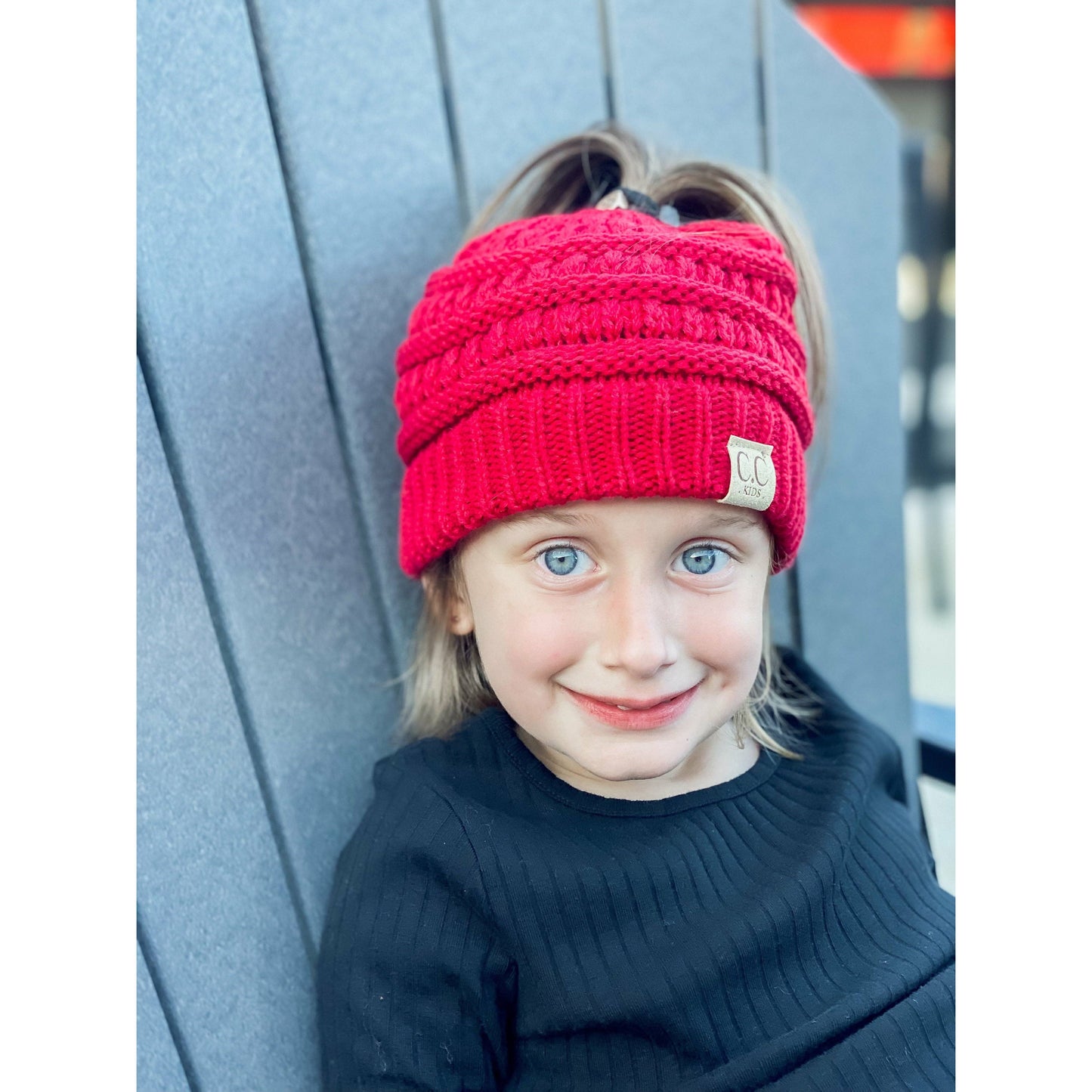 Kids Classic CC Ponytail Beanie