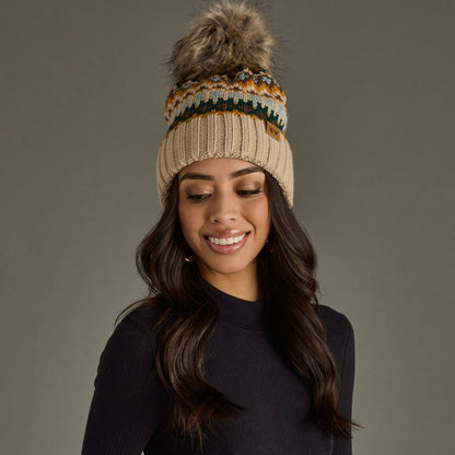 Bighorn Patterned Pom Hat