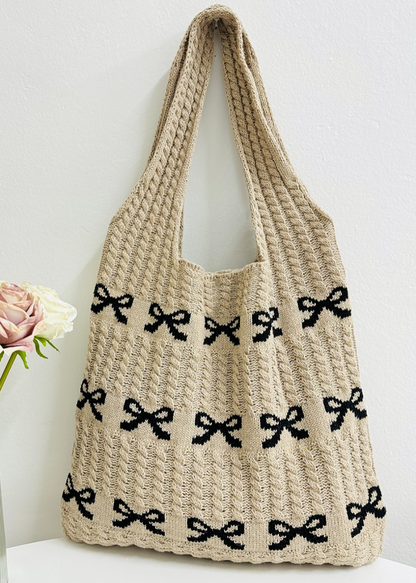 Coquette Knitted Boho Bag