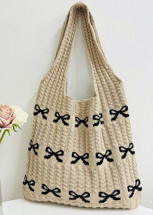Coquette Knitted Boho Bag