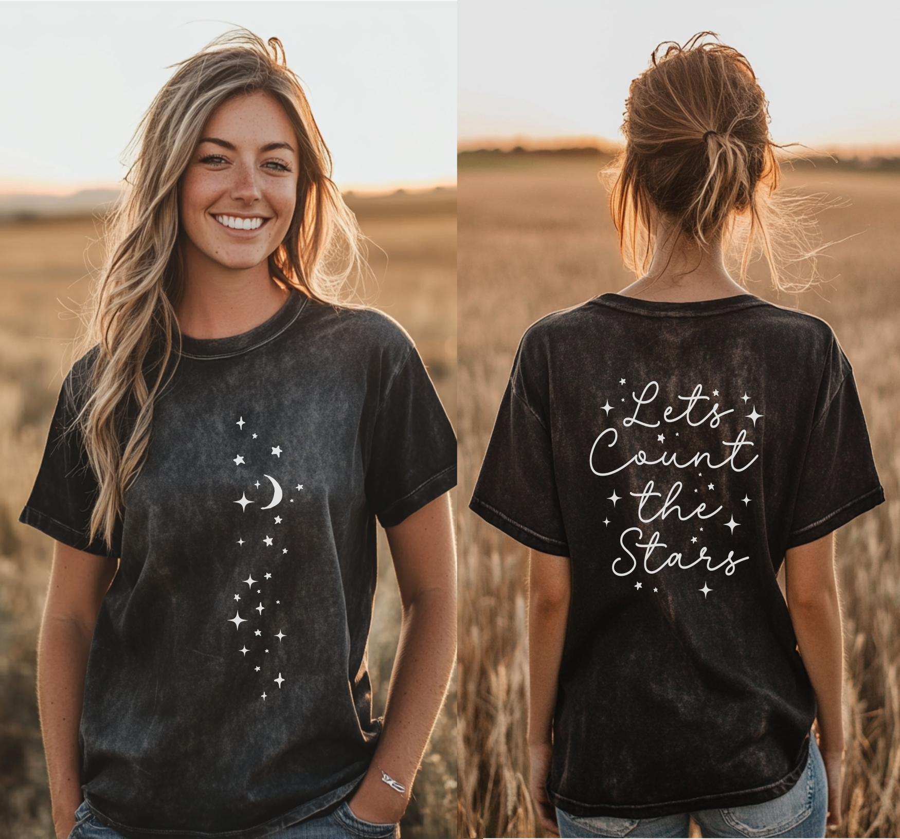 Let's Count the Stars Acid Wash T-Shirt – Farmhouse Rags