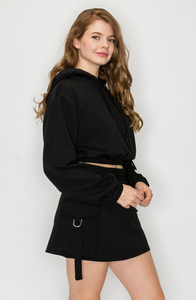 Aldine Crop Hoodie