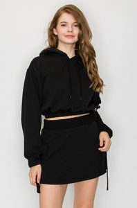 Aldine Crop Hoodie