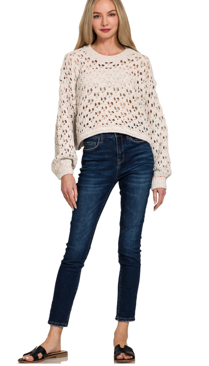 Korrey Crochet Sweater