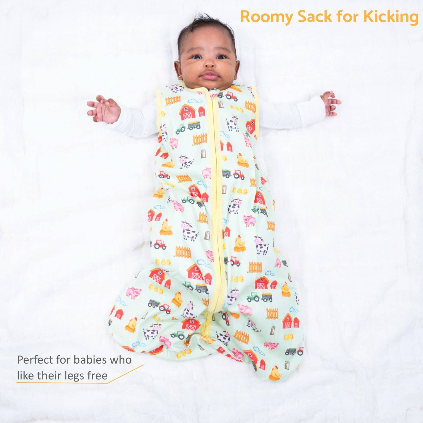 Organic Cotton Sleep Sack 0.5 TOG Little Barnyard