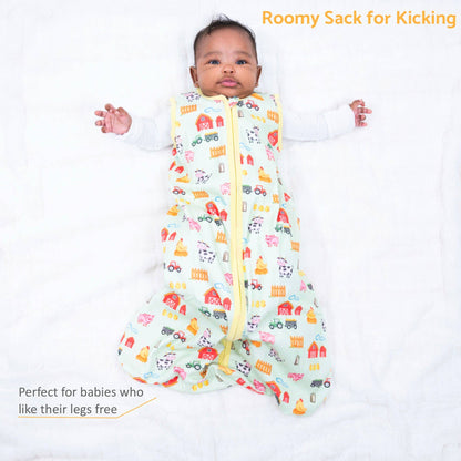Organic Cotton Sleep Sack 0.5 TOG Little Barnyard