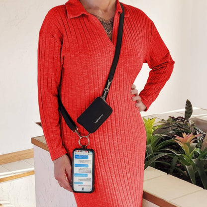 Clip & Go Strap with Pouch Brushed Vegan Leather Collection