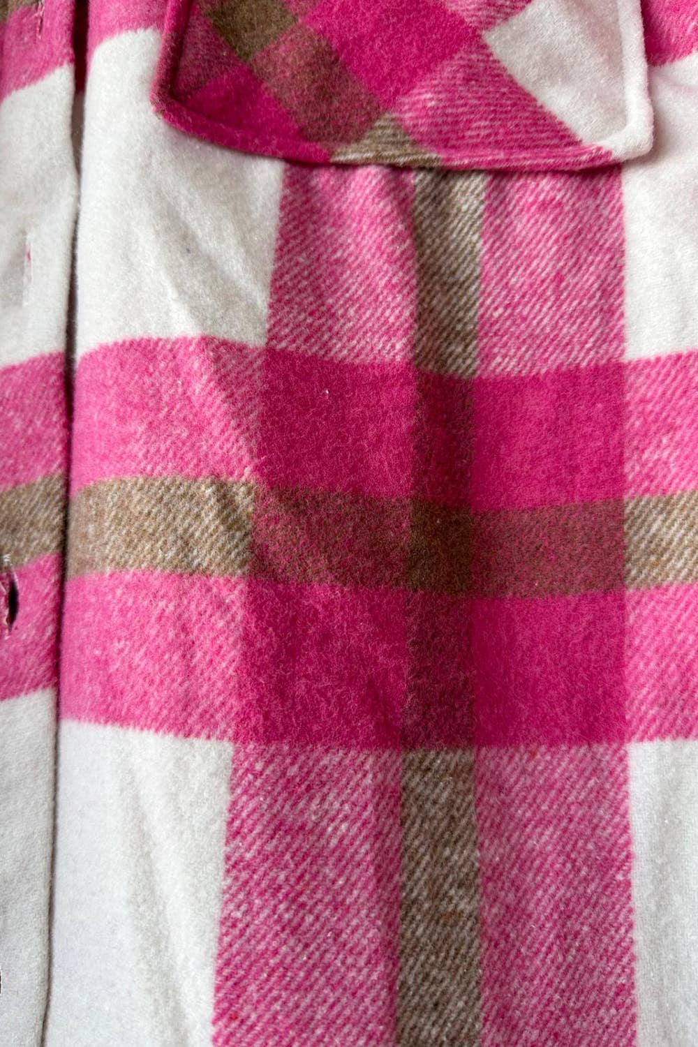 Pink Pines Lined Shacket