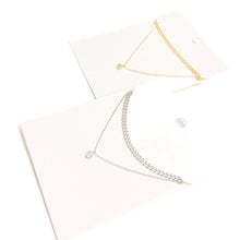 Load image into Gallery viewer, Jasmine CZ Layered Necklace: Silver
