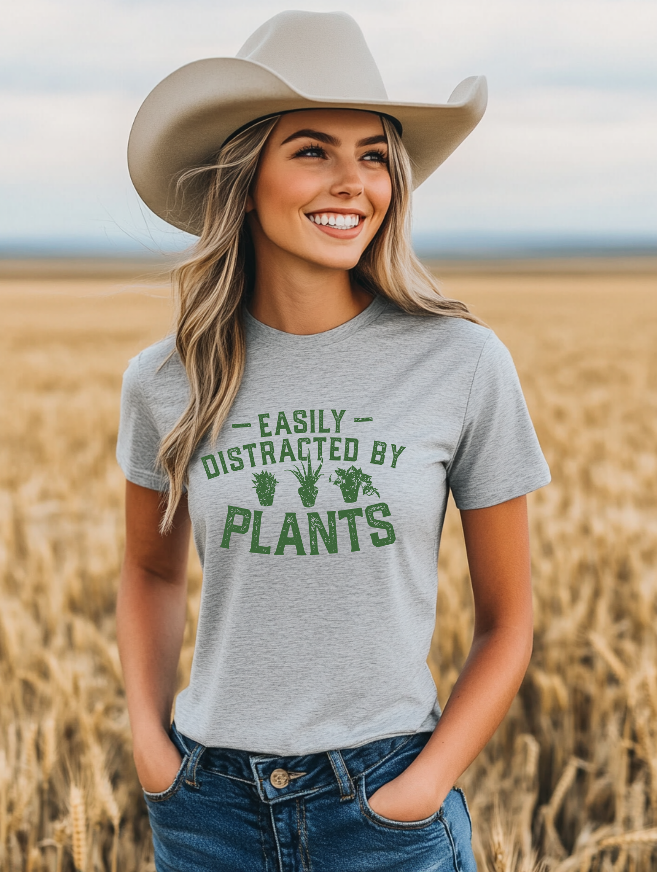 Distracted by plants Graphic T-Shirt