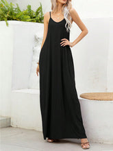 Load image into Gallery viewer, Saffron Maxi Cami Dress with Pockets

