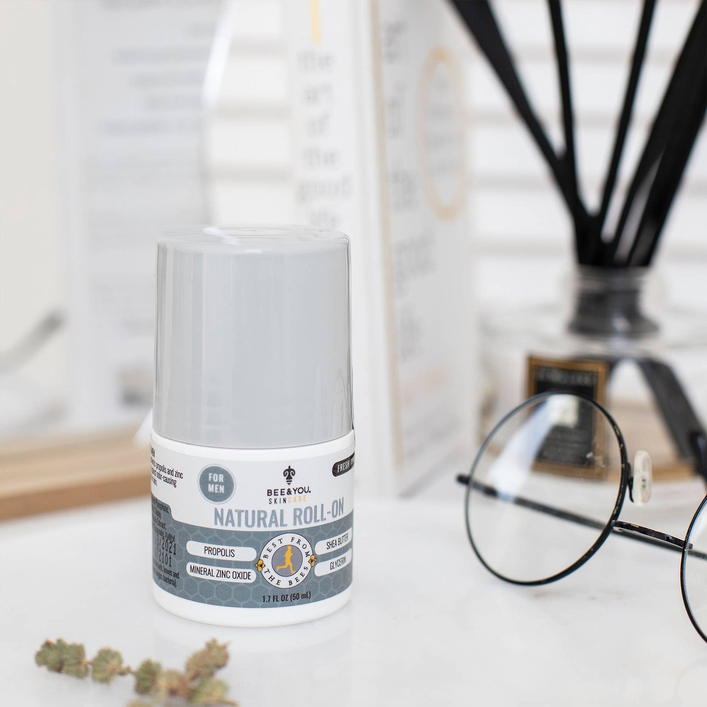 Bee & You Natural Roll-on Deodorant for Men | Underarms