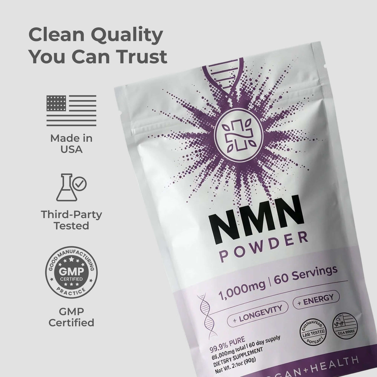 NMN Powder | Nicotinamide Coenzyme, Cellular Energy Support