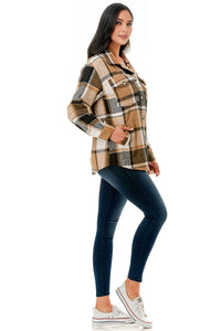 Buttered Toffee Plaid Shacket