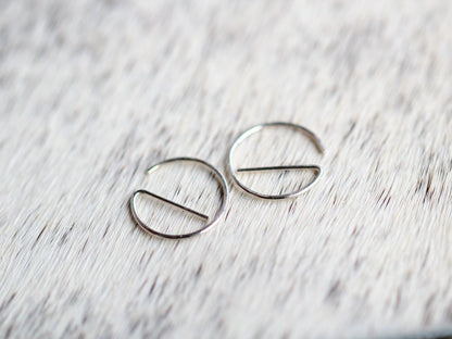 Tiny E Sliders: 14k Gold Filled