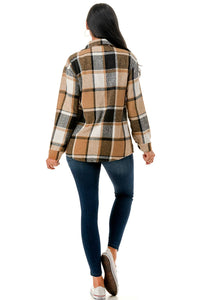 Buttered Toffee Plaid Shacket