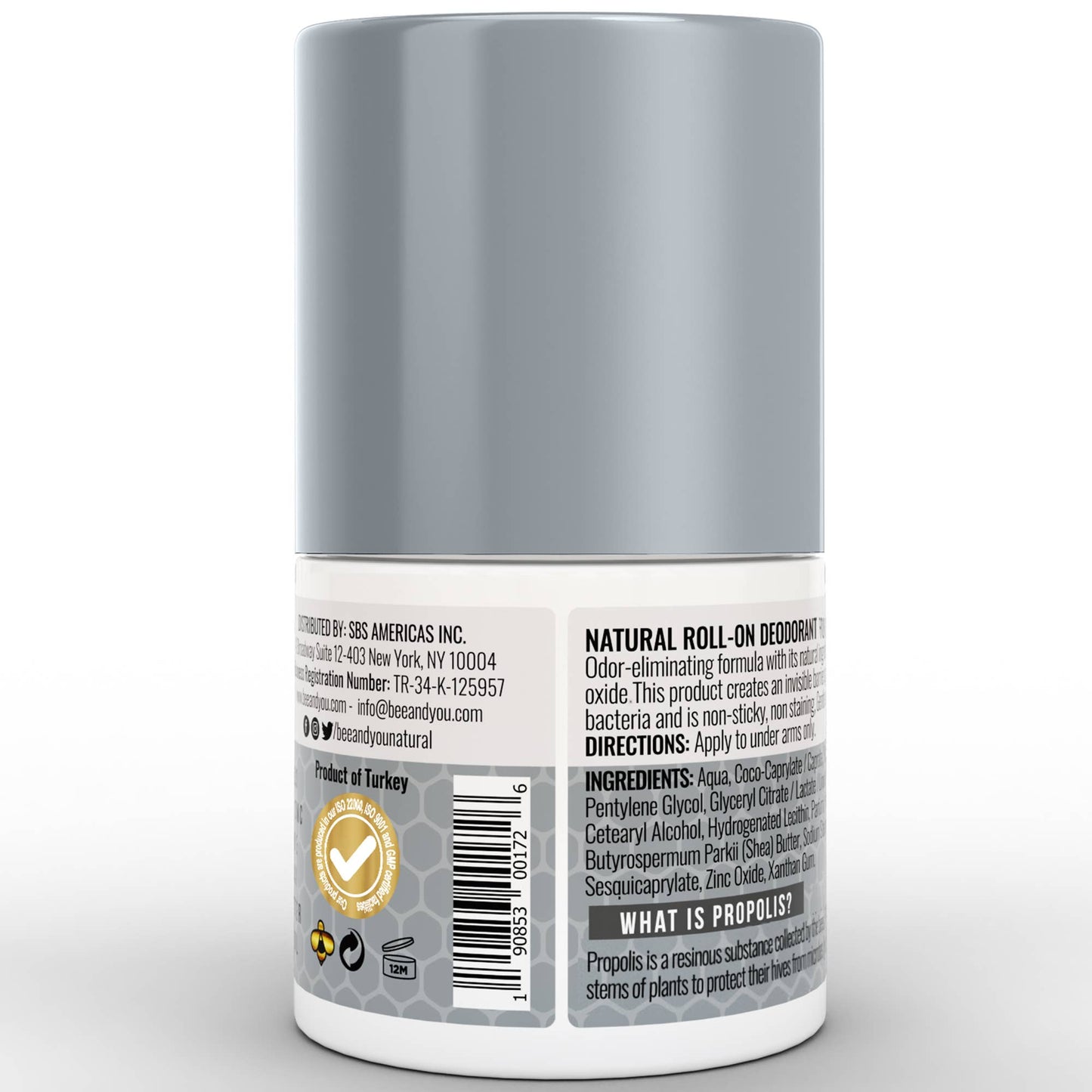 Bee & You Natural Roll-on Deodorant for Men | Underarms