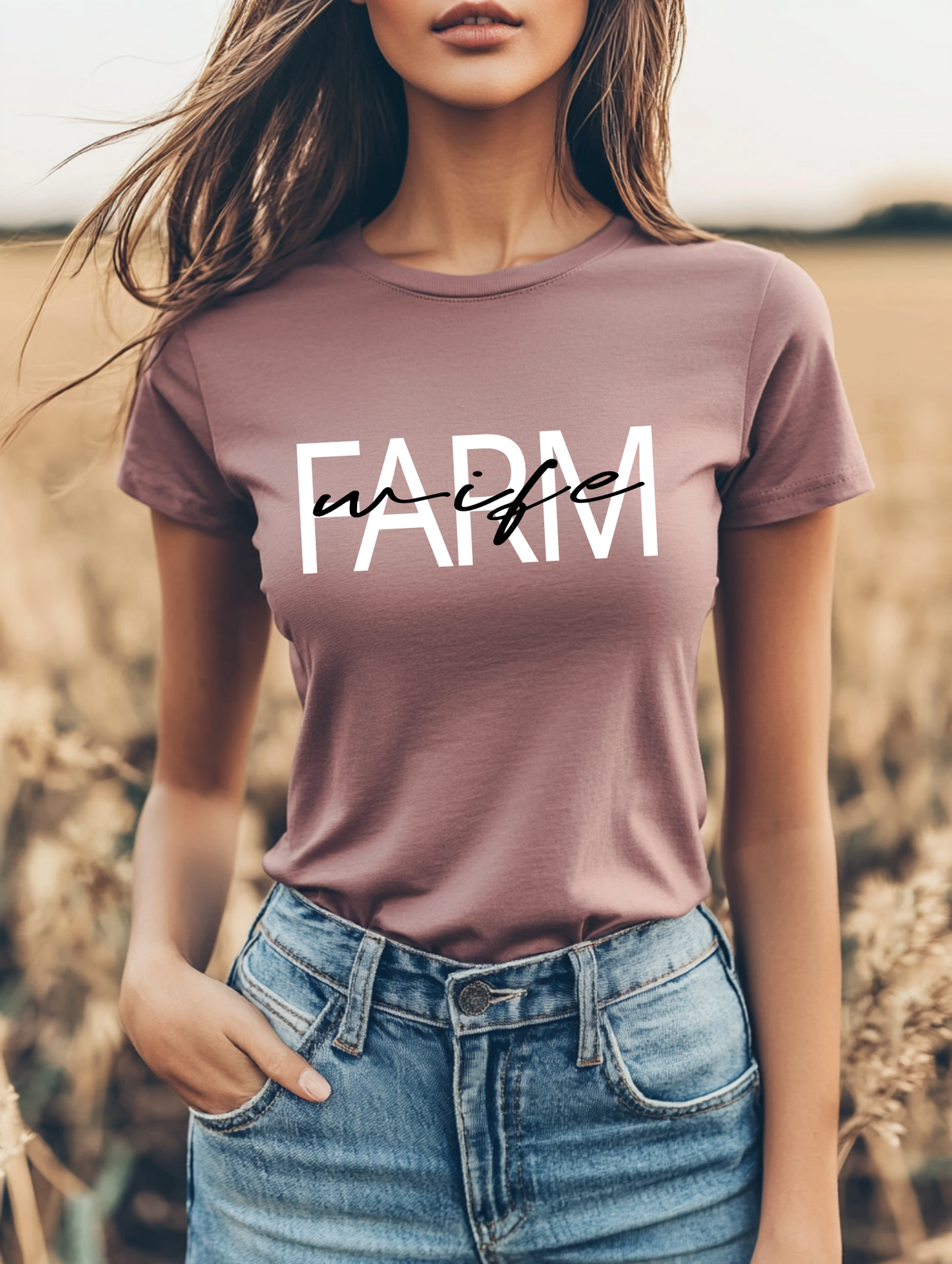 Farm Wife T-Shirt — Rustic Farmhouse Graphic Tee