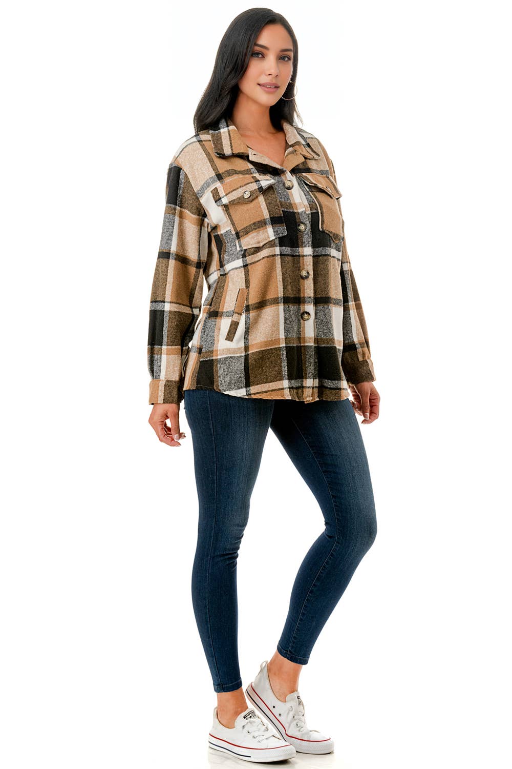 Buttered Toffee Plaid Shacket