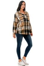 Load image into Gallery viewer, Buttered Toffee Plaid Shacket
