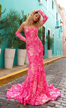 Load image into Gallery viewer, Giani Floral Sequin Gown

