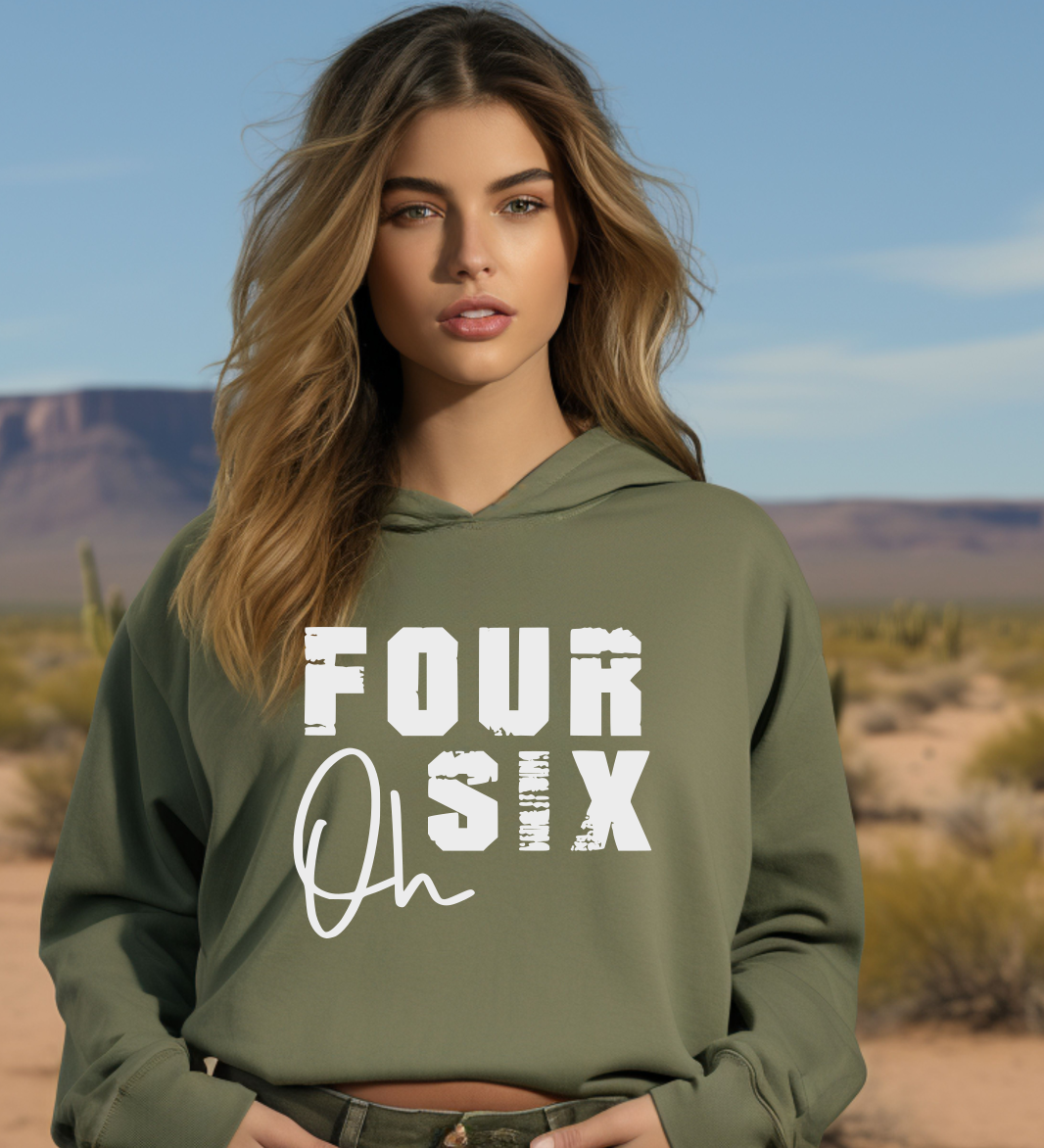 Four Oh Six Crop Hoodie