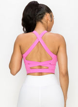 Load image into Gallery viewer, Lina Longline Crossover Crop Sports Bra
