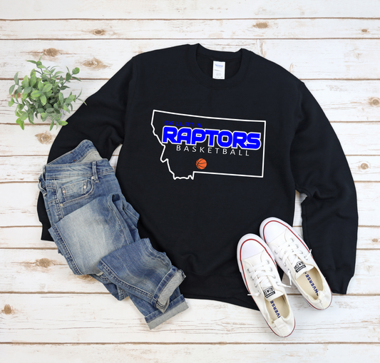 Gallatin Raptors Basketball Crewneck Sweatshirt