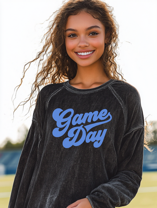 Game Day Acid Wash Long Sleeve Shirt
