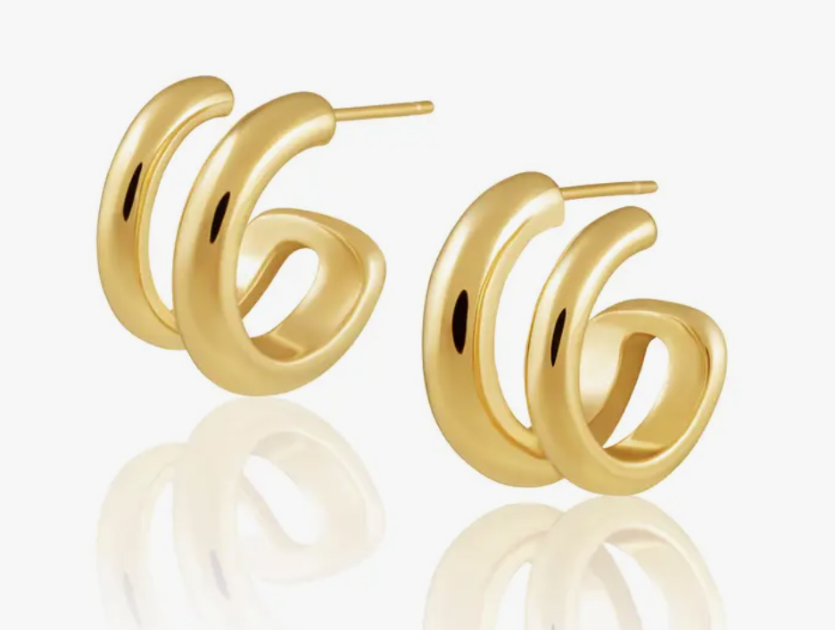Sahira Gisela Double Hoops