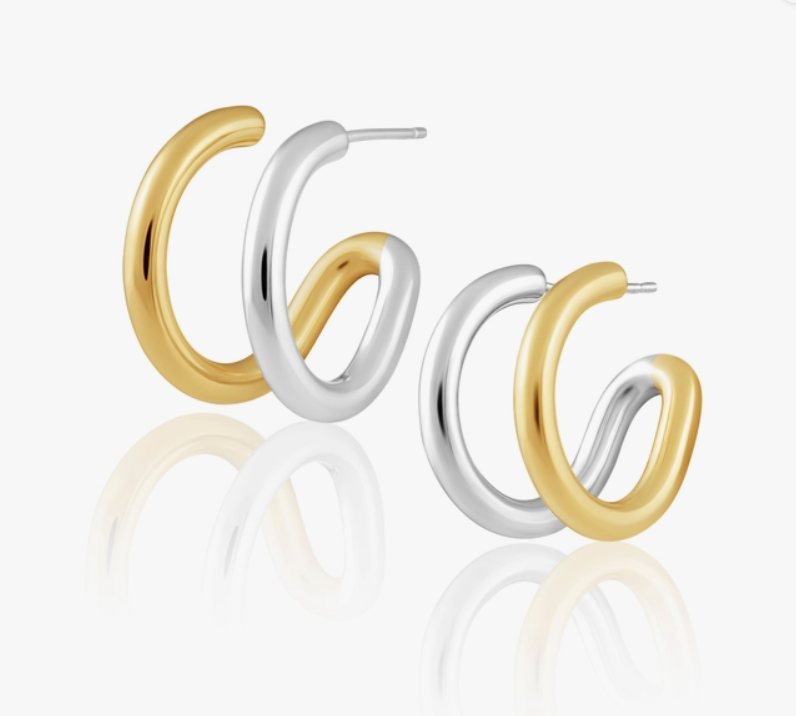 Sahira Gisela Double Hoops