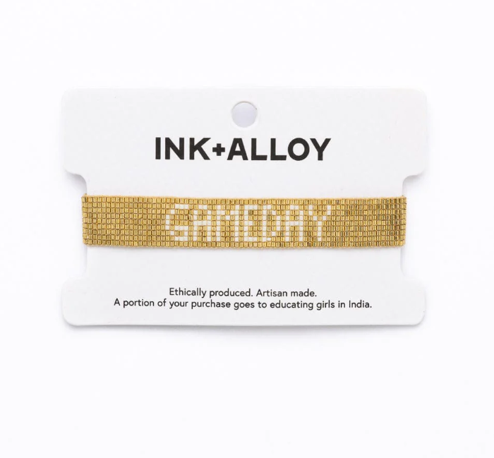 Ink and Alloy Bracelet