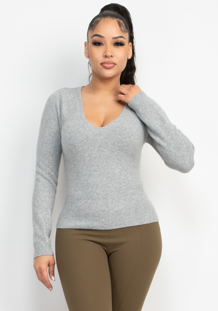 London Fog V-Neck Sweater