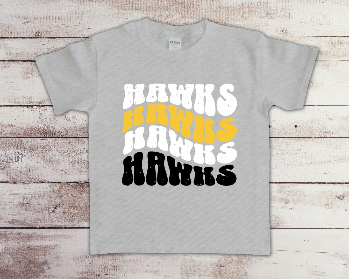 Hawks Retro Repeat Graphic T-Shirt